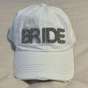 Rhinestone “Bride” hat